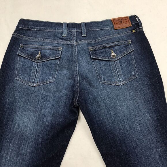 LUCKY Janet Sweet Straight Crop Jean Women 8/29 (36x26) Whisker Denim Blue Ankle - Picture 8 of 16